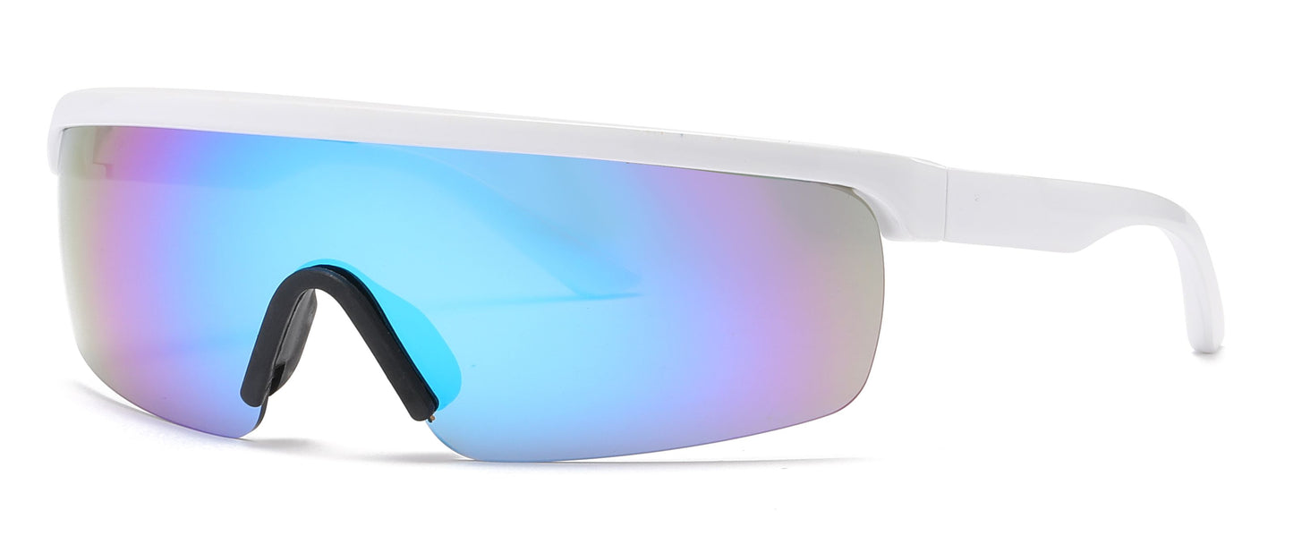 2682 - One Piece Lens Plastic Shield Sunglasses