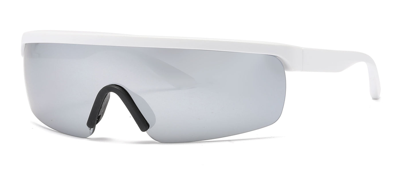 2682 - One Piece Lens Plastic Shield Sunglasses