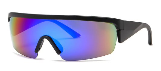 2683 - One Piece Lens Plastic Shield Sunglasses