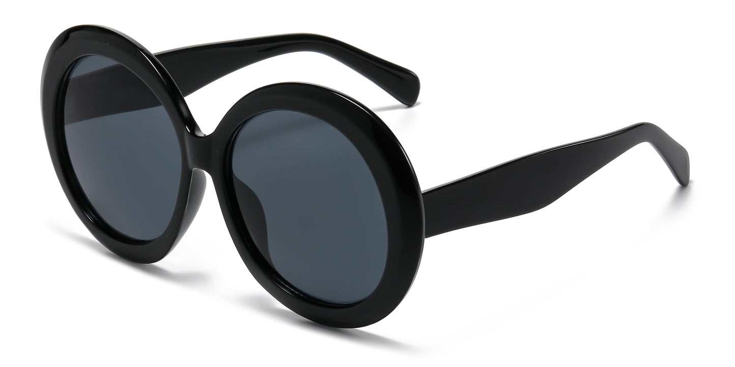 2685 - Large Round Plastic Sunglasses