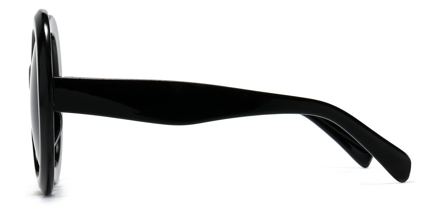 2685 - Large Round Plastic Sunglasses