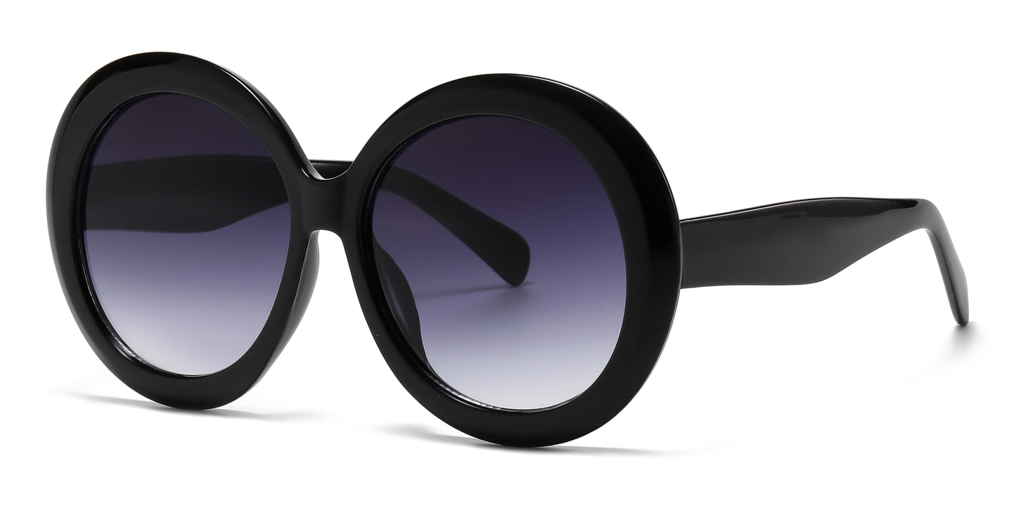 2685 - Large Round Plastic Sunglasses