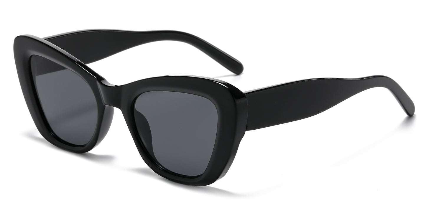 2686 - Women Cat Eye Plastic Sunglasses