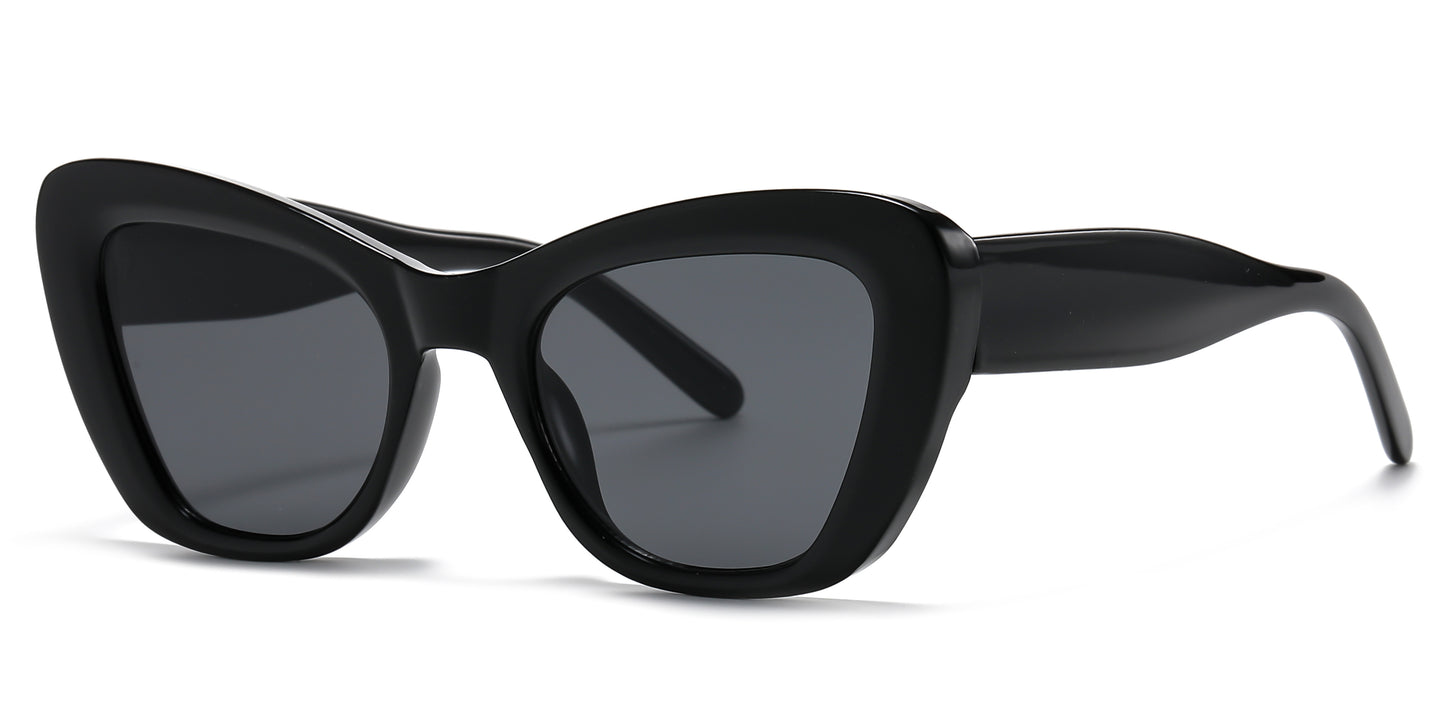 2686 - Women Cat Eye Plastic Sunglasses
