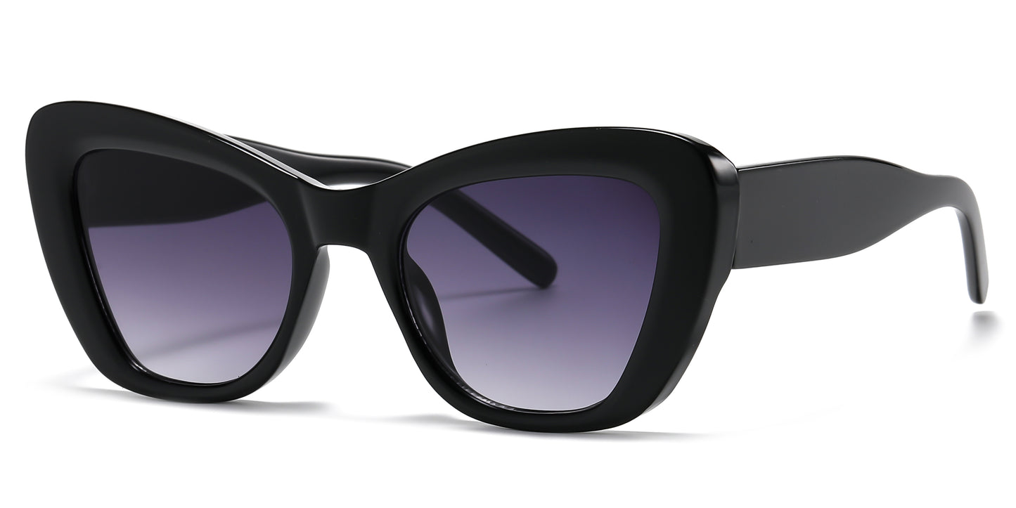 2686 - Women Cat Eye Plastic Sunglasses