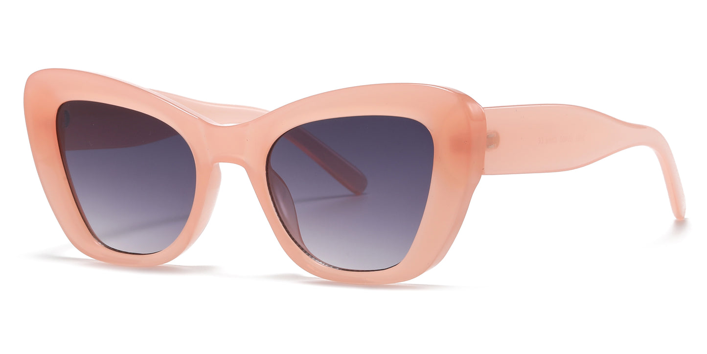 2686 - Women Cat Eye Plastic Sunglasses