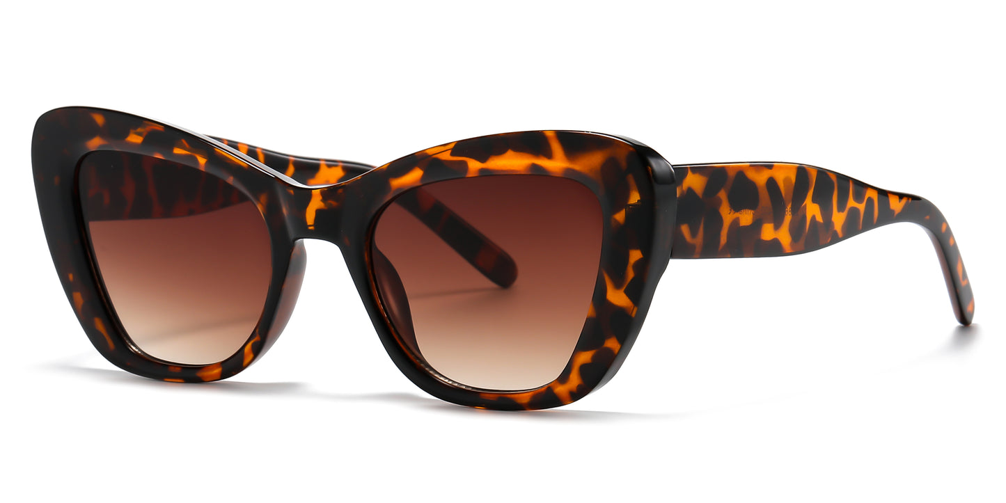 2686 - Women Cat Eye Plastic Sunglasses
