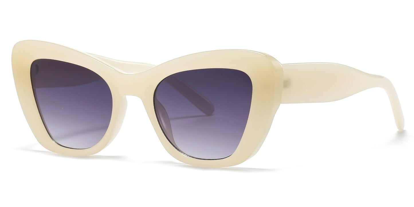 2686 - Women Cat Eye Plastic Sunglasses