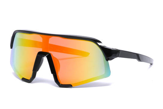 4582 - Kids Sport One shield Sunglasses with Color Mirrored Lens