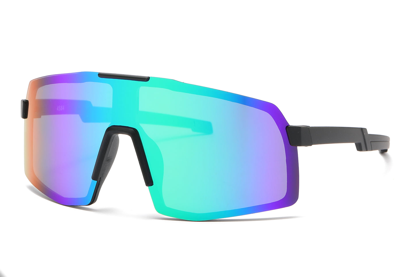 4584 - Kids Sport One shield Sunglasses with Color Mirrored Lens