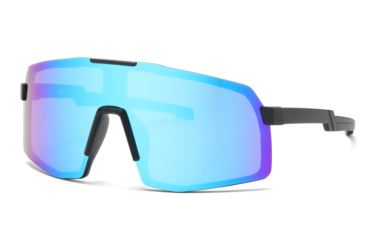 4584 - Kids Sport One shield Sunglasses with Color Mirrored Lens
