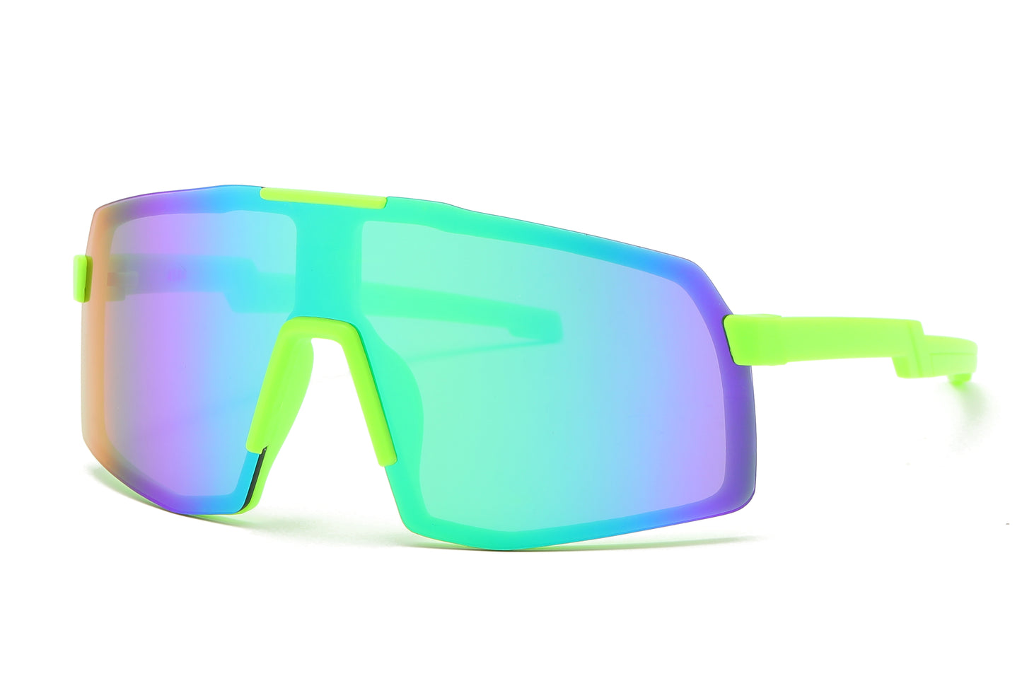 4584 - Kids Sport One shield Sunglasses with Color Mirrored Lens