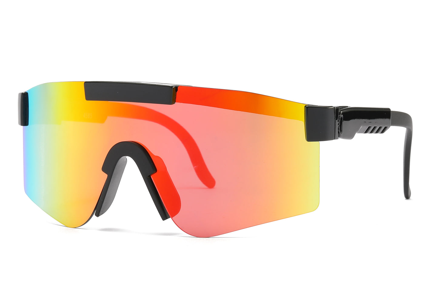 4585 - Kids Sport One shield Sunglasses with Color Mirrored Lens