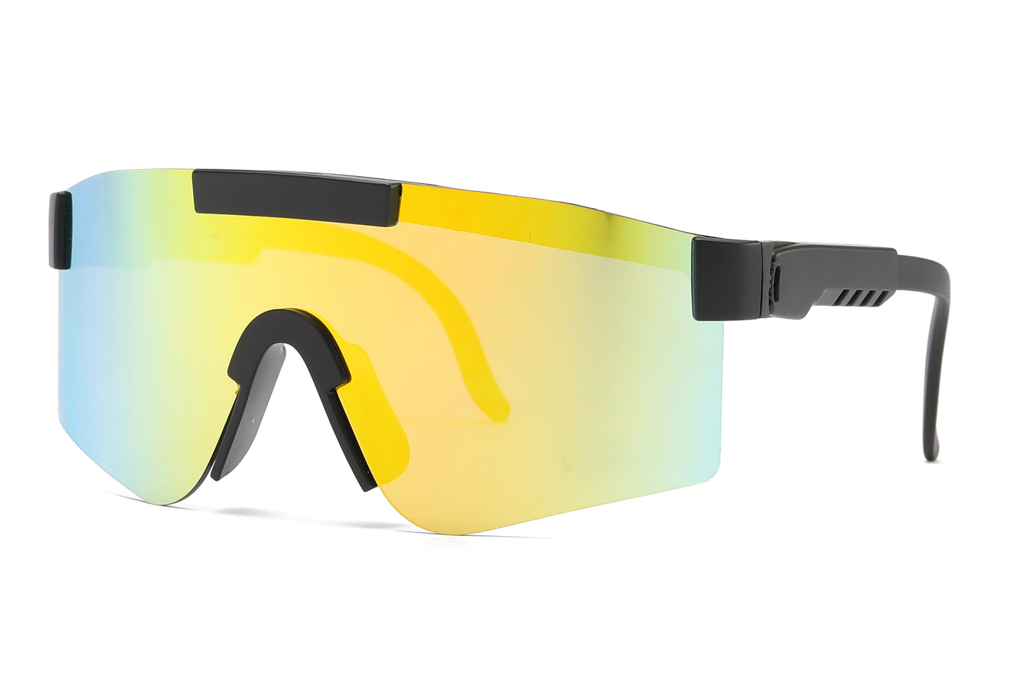4585 - Kids Sport One shield Sunglasses with Color Mirrored Lens