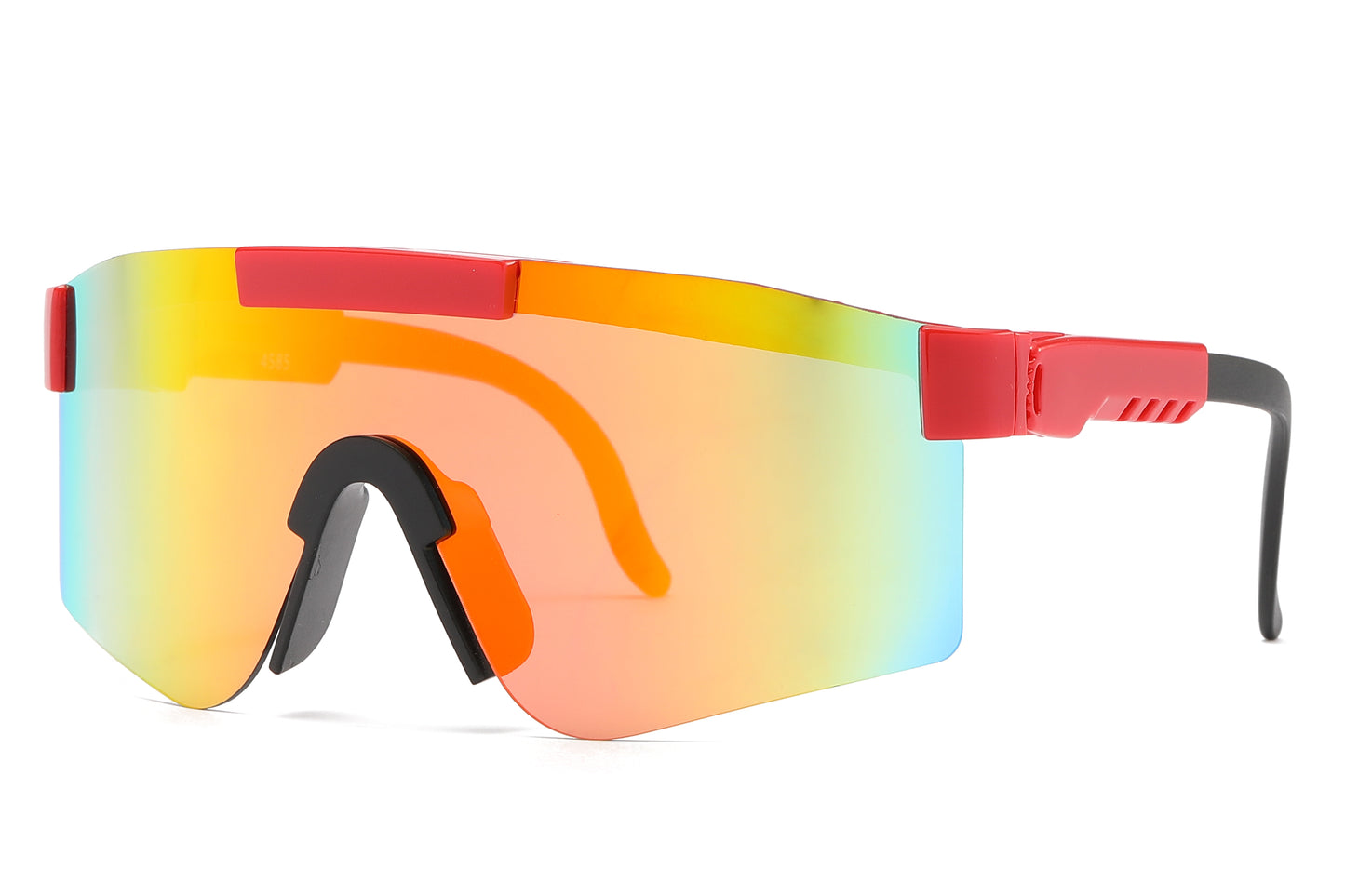 4585 - Kids Sport One shield Sunglasses with Color Mirrored Lens