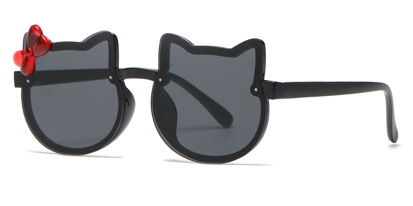 4905 - Kids Cat Shape Plastic Sunglasses
