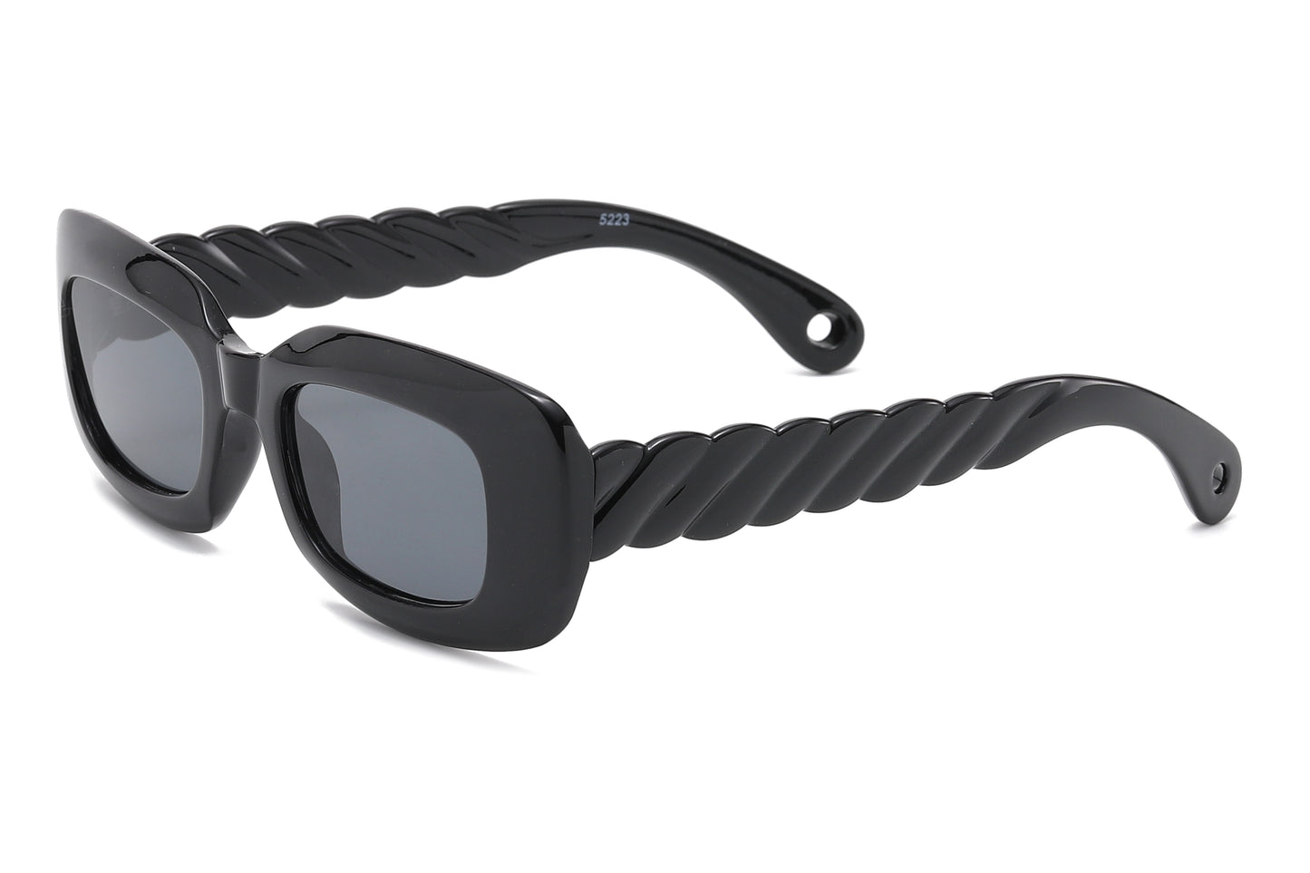 5223 - Rectangular Plastic Sunglasses