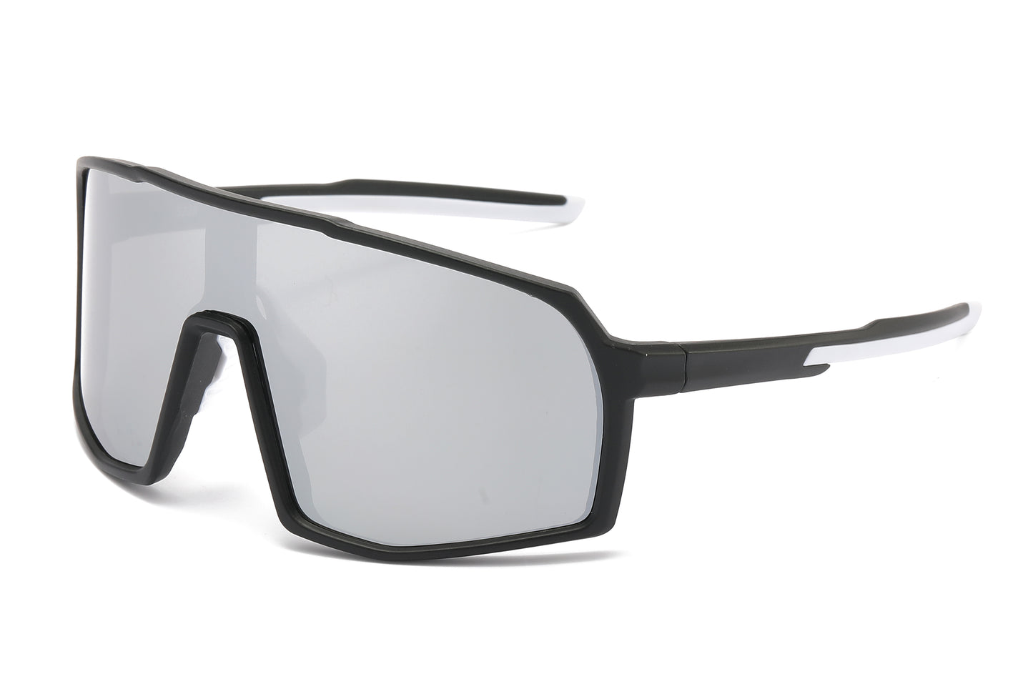 5228 - Plastic Flat Top One Piece Sports Rimless Sunglasses