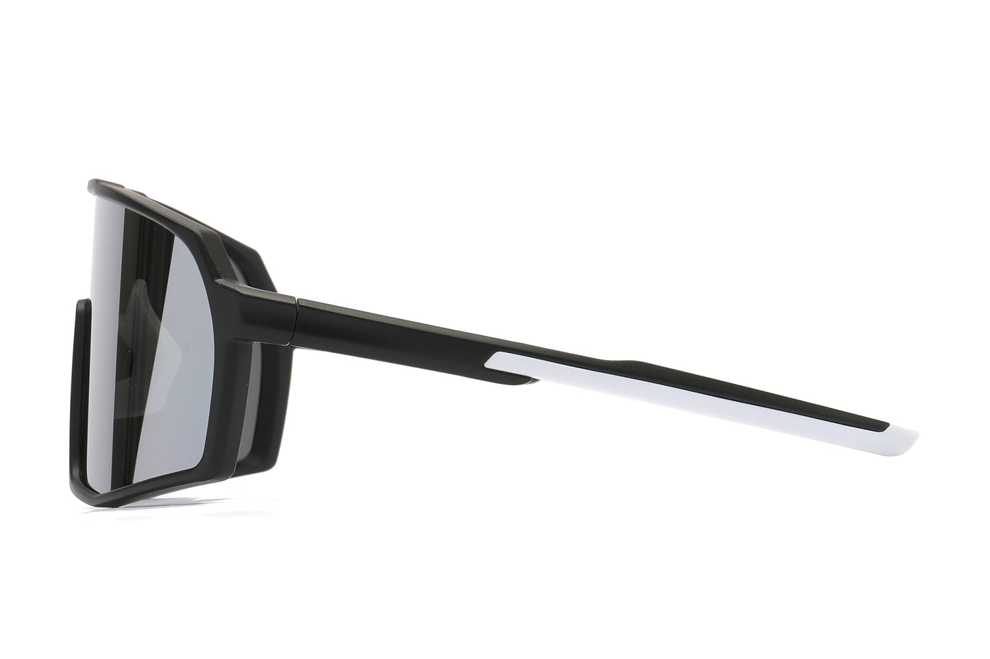 5228 - Plastic Flat Top One Piece Sports Rimless Sunglasses