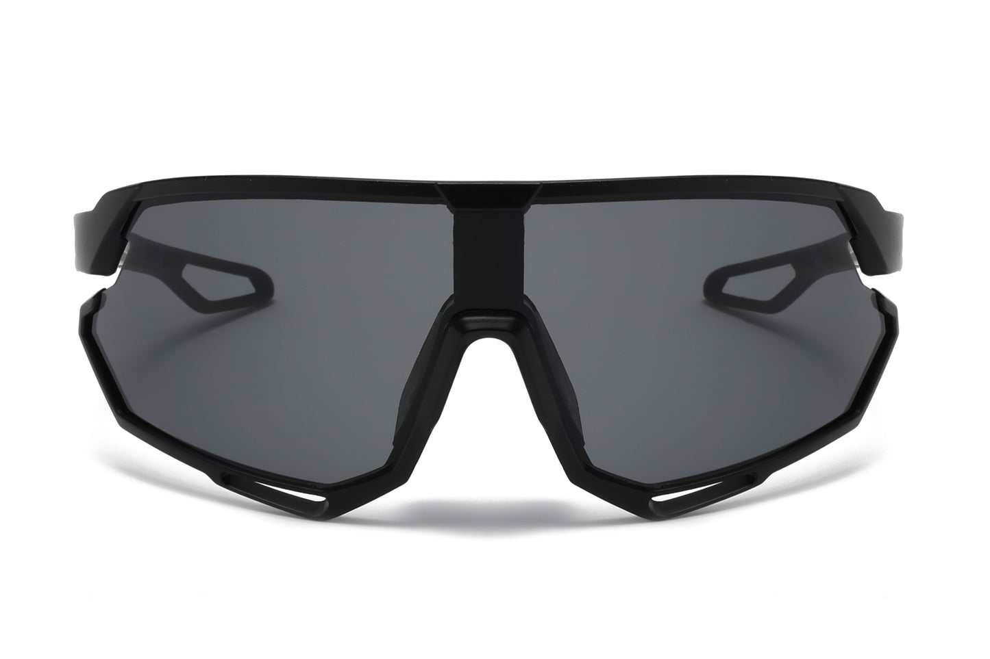 5231 - Plastic Sports Sunglasses with Color Mirror Lens