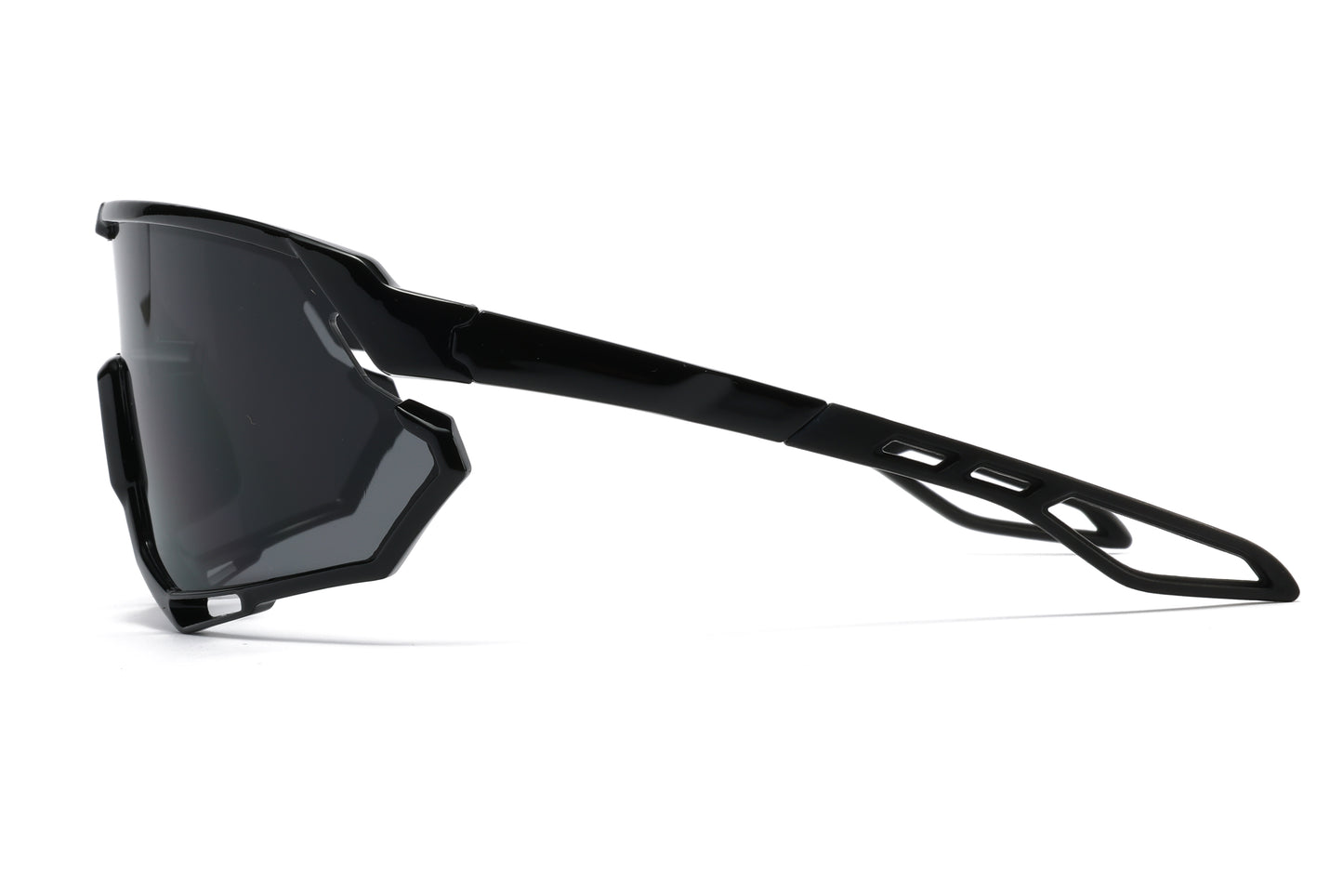 5232 - Plastic Sports Sunglasses with Color Mirror Lens