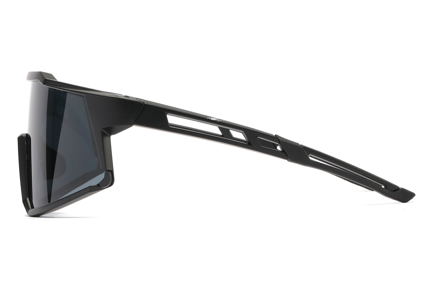 5233 - Plastic Flat Top One Piece Sports Rimless Sunglasses