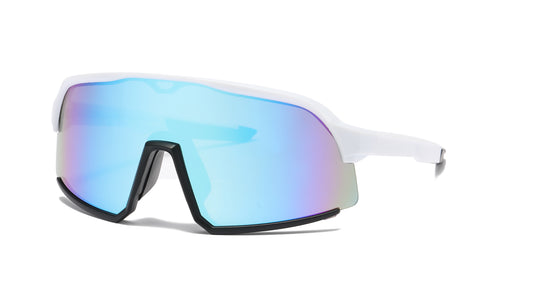 5235 - One Piece Shield Sports Sunglasses