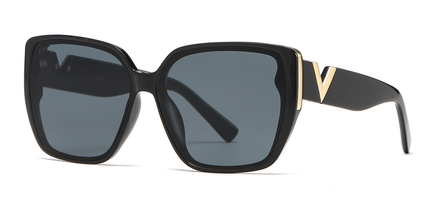 5236 - Fashion Square Butterfly Plastic Sunglasses