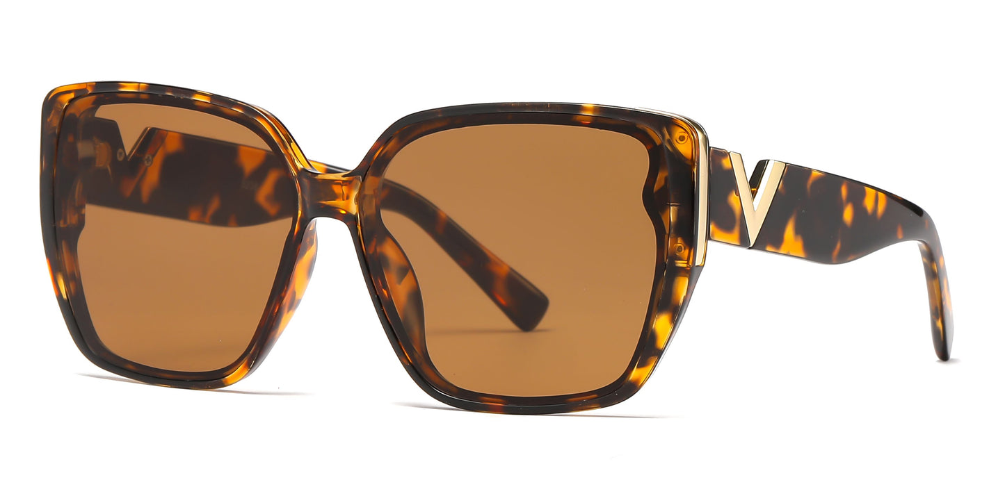 5236 - Fashion Square Butterfly Plastic Sunglasses