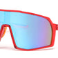 5241 - One Piece Lens Plastic Shield Sunglasses with Color Mirrored Lens