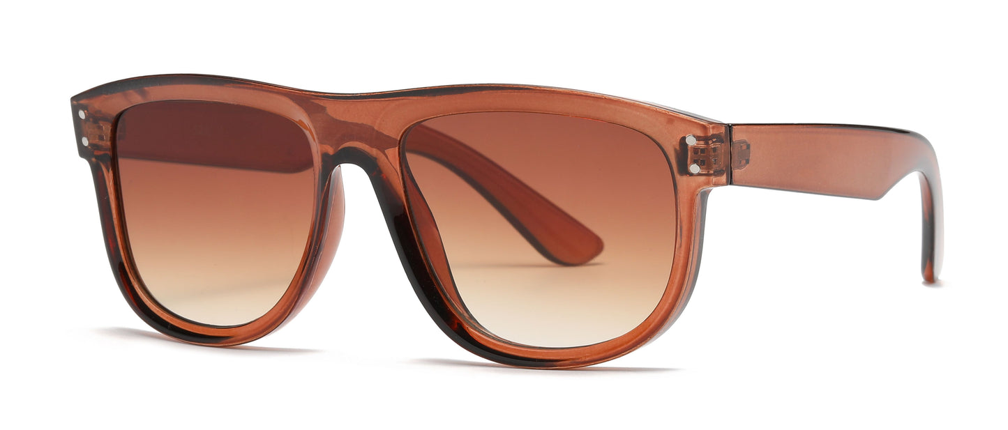 5242 - Fashion Plastic Sunglasses with Flat Lens