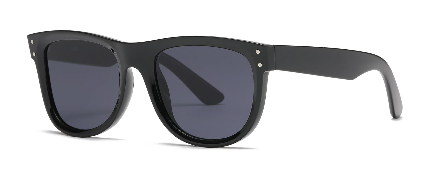 5243 - Fashion Plastic Sunglasses with Flat Lens