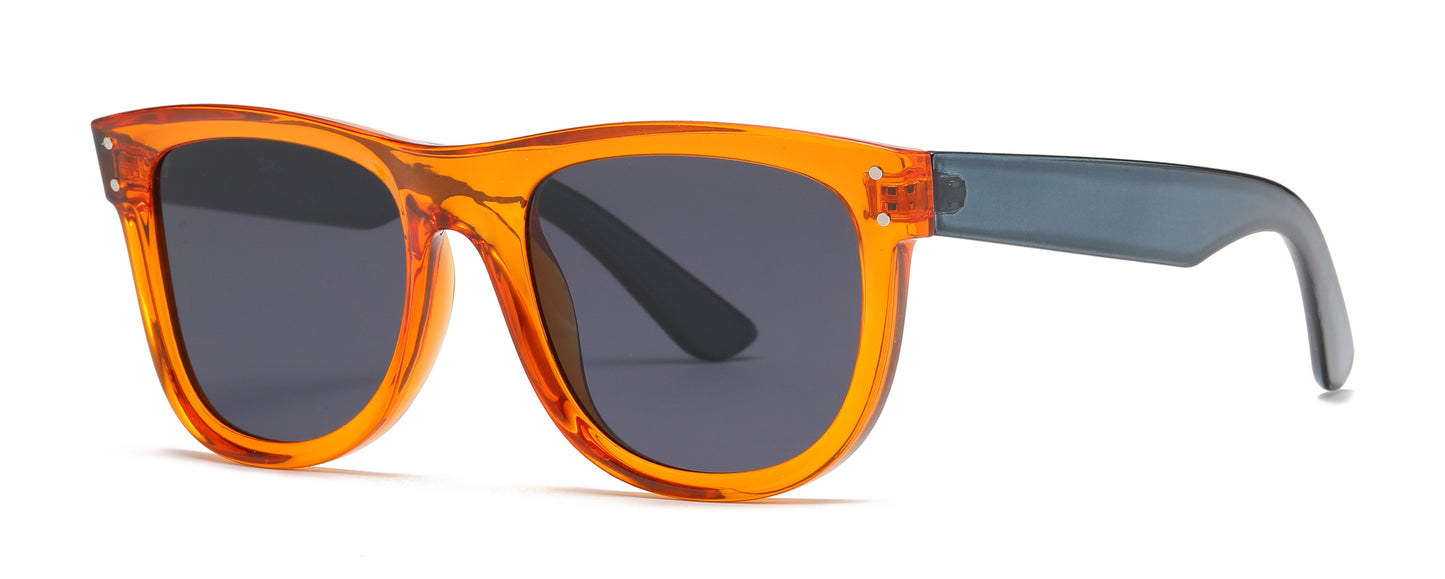 5243 - Fashion Plastic Sunglasses with Flat Lens