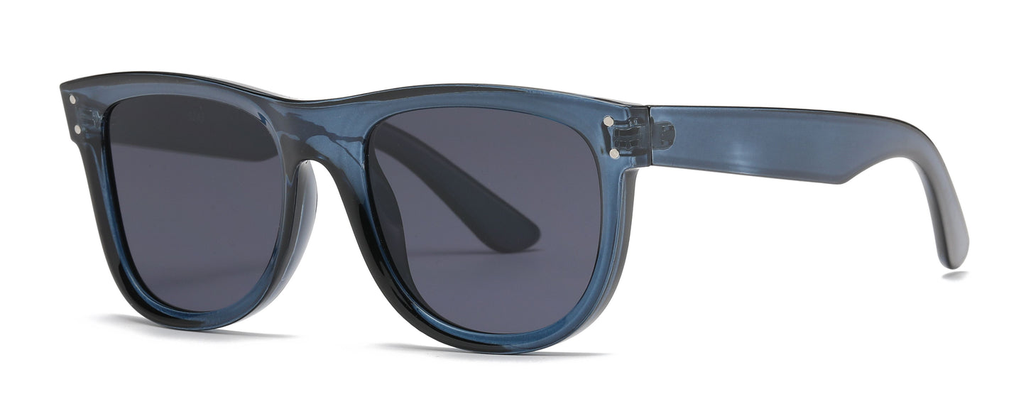 5243 - Fashion Plastic Sunglasses with Flat Lens