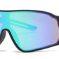 5252 - Sports One Piece Plastic Sunglasses