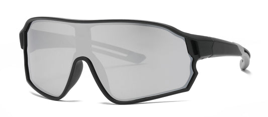 5252 - Sports One Piece Plastic Sunglasses