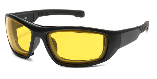 5282 - Men Sport Padded Wrap Around Plastic Sunglasses
