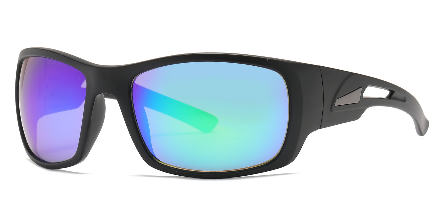 6801 - Men Plastic Sport Sunglasses