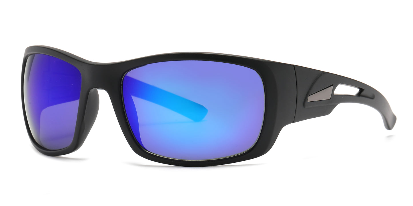 6801 - Men Plastic Sport Sunglasses