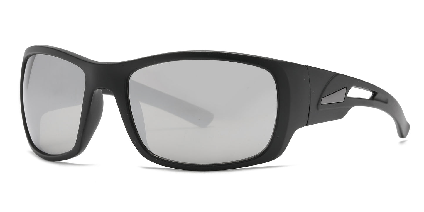 6801 - Men Plastic Sport Sunglasses