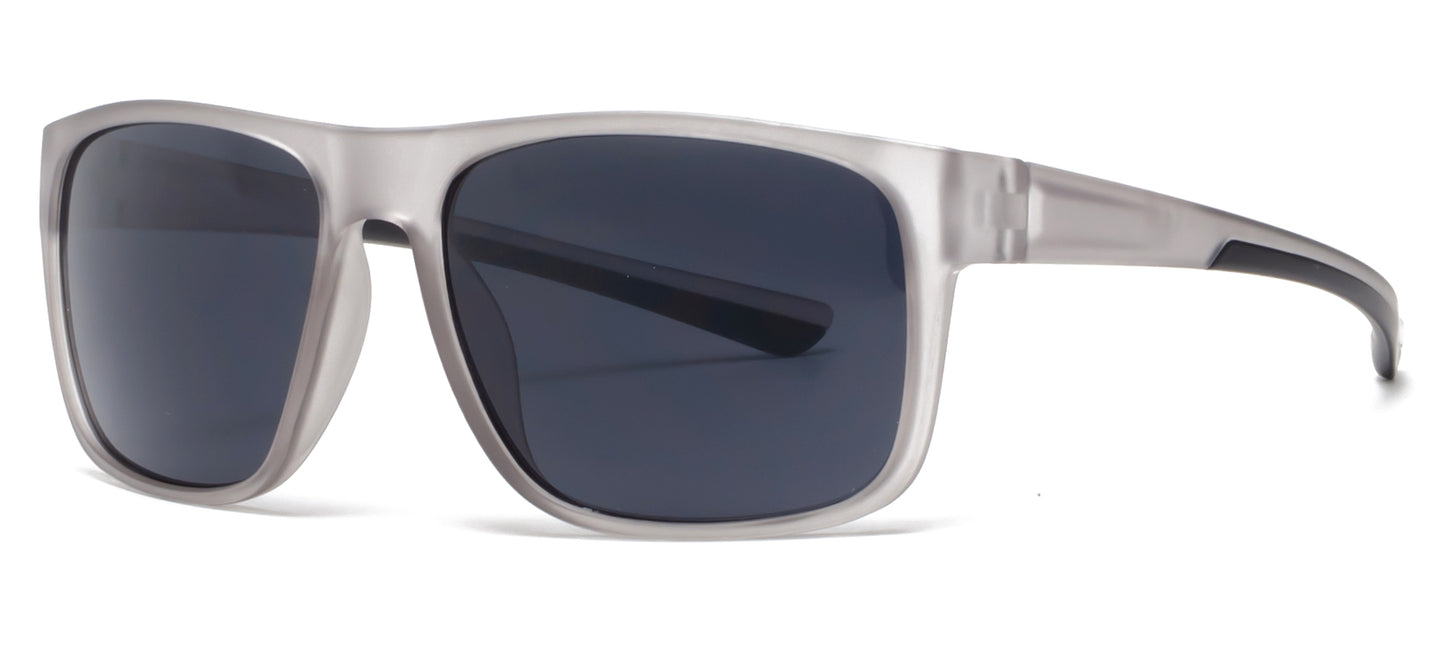 6802 RVC - Classic Sport with Color Mirror Plastic Sunglasses
