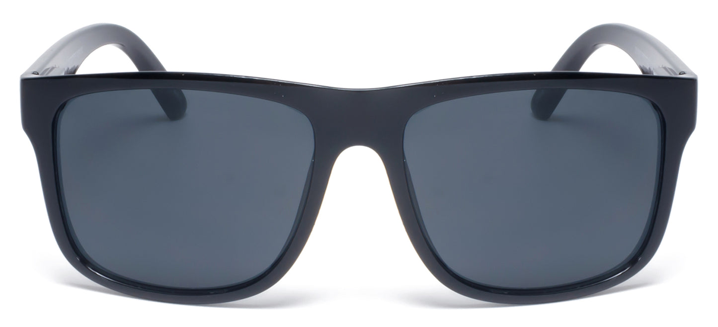 6804 - Classic Sport with Color Mirror Lens Plastic Sunglasses