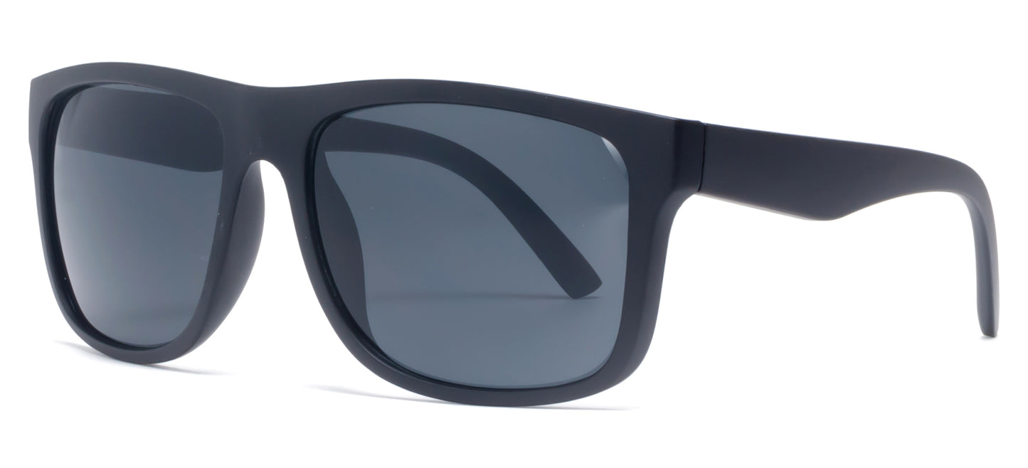 6804 - Classic Sport with Color Mirror Lens Plastic Sunglasses