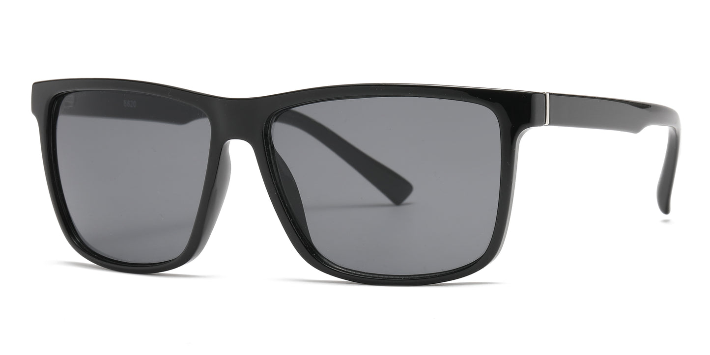 6820 - Square Sport Men Plastic Sunglasses