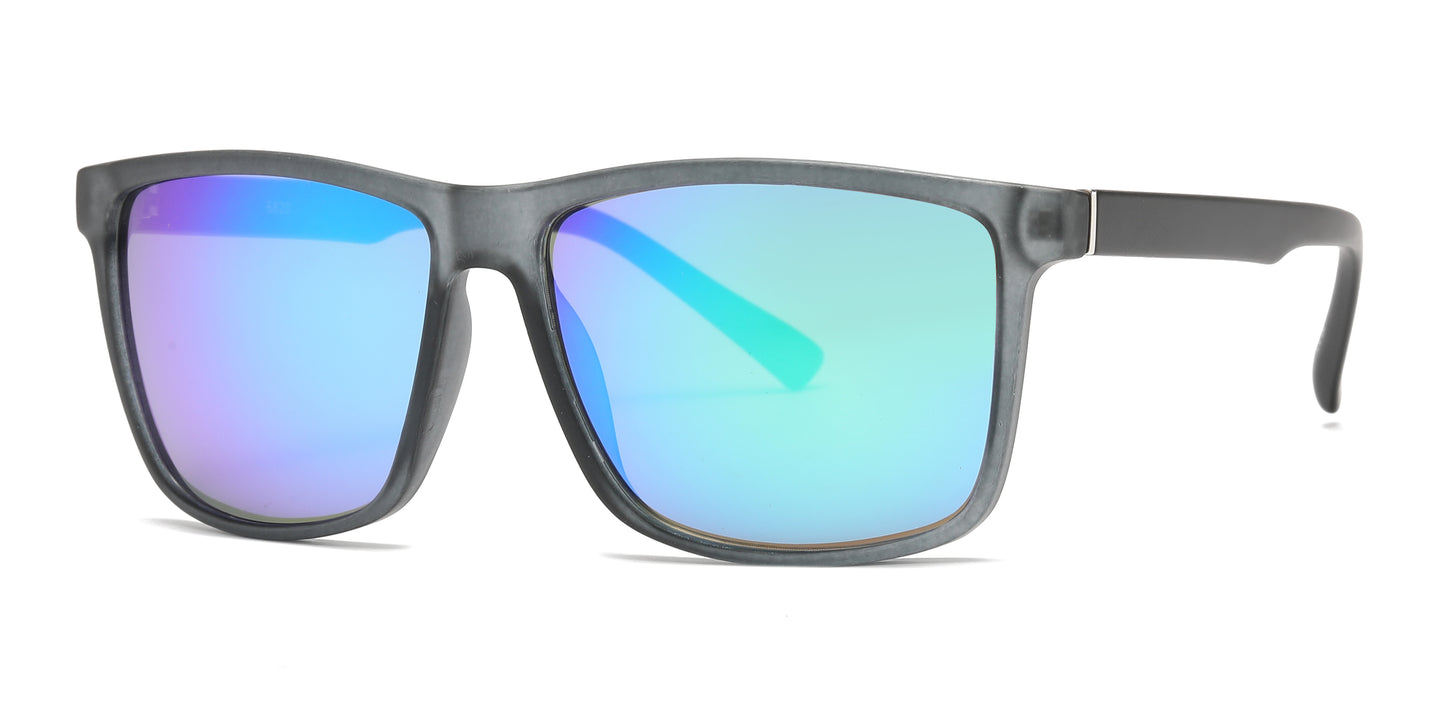 6820 - Square Sport Men Plastic Sunglasses
