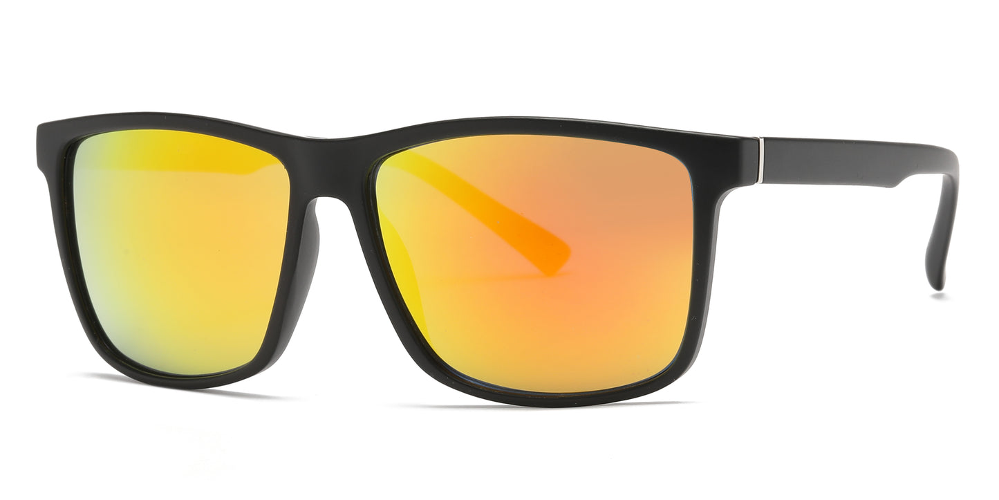 6820 - Square Sport Men Plastic Sunglasses