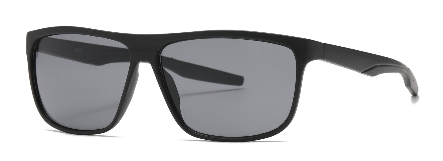 6822 - Plastic Double Injection Sport Sunglasses