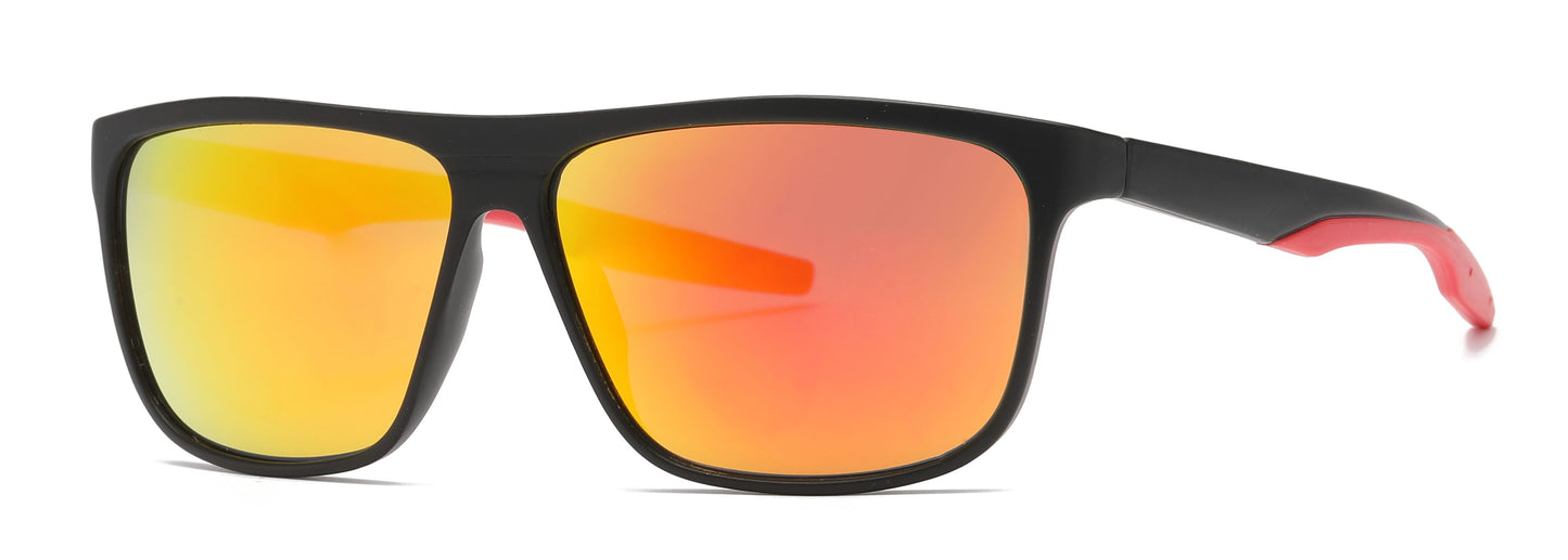 6822 - Plastic Double Injection Sport Sunglasses