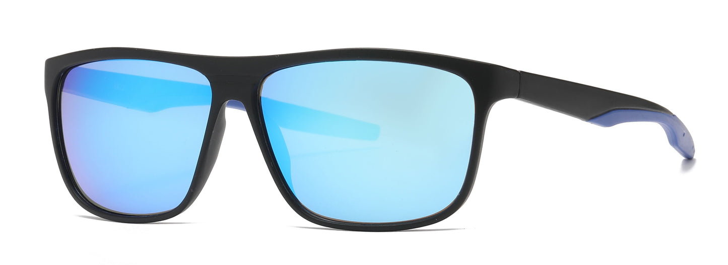 6822 - Plastic Double Injection Sport Sunglasses