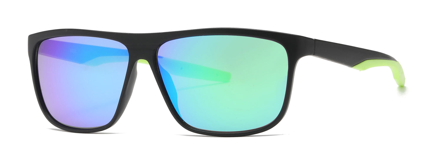 6822 - Plastic Double Injection Sport Sunglasses